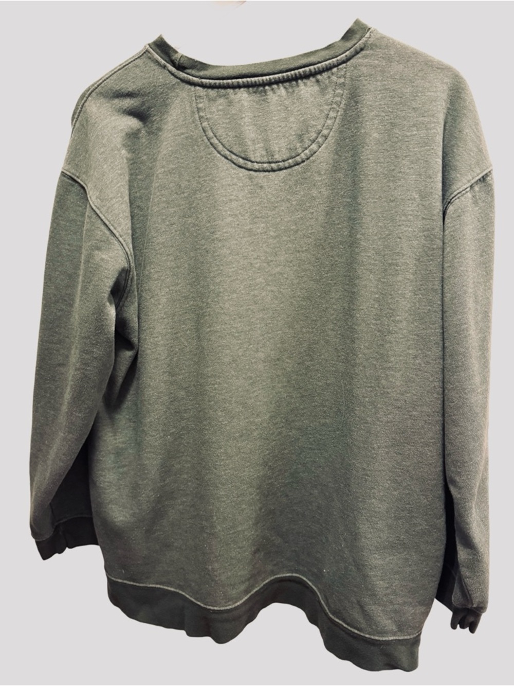 Natural Life "Life is Beautiful" Olive Green Floral Sweatshirt - XL - Picture 6 of 10